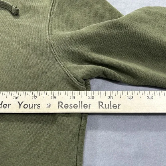 American Eagle Hoodie Mens Small Green Sweatshirt Embroidered Logo Preppy Adult - Picture 6 of 10